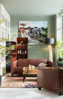 Lampa Podłogowa Nature Straight 52x171 Cm Czarno-drewniana