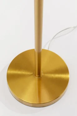 Lampa Podłogowa Palma Różowa Strusie Pióra 165 Cm Podstawa Złota