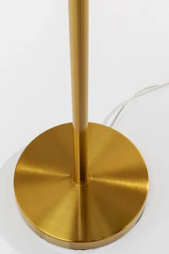 Lampa Podłogowa Palma Zielona Strusie Pióra 165 Cm Podstawa Złota
