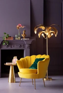 Lampa Podłogowa Palmera 90x170 Cm Złota