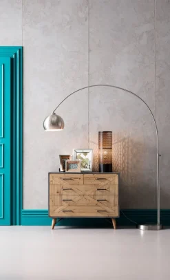 Lampa Podłogowa Small Deal Srebrna