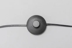 Lampa Podłogowa Stal Czarno-złota Podstawa Marmurowa 156 Cm