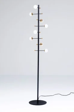 Lampa Podłogowa Trapez 30x160 Cm Czarna