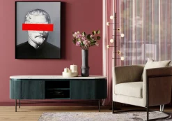 Lampa Podłogowa Trapez 30x160 Cm Czarna