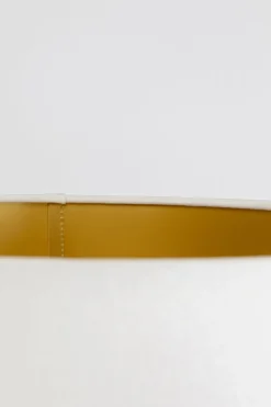 Lampa Podłogowa Złota Ze Stolikiem Abażur Lniany 155 Cm