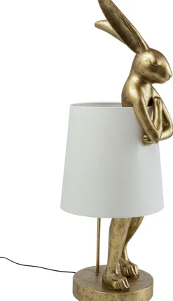 Lampa Stołowa Animal Rabbit 31x88 Cm Złota