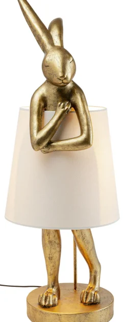 Lampa Stołowa Animal Rabbit 31x88 Cm Złota