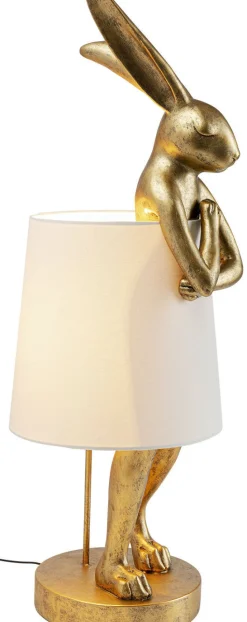 Lampa Stołowa Animal Rabbit 31x88 Cm Złota