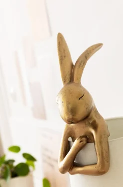 Lampa Stołowa Animal Rabbit 23x68 Cm Złota