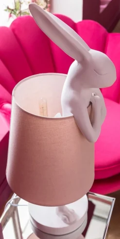 Lampa Stołowa Animal Rabbit 27x68 Cm Biała
