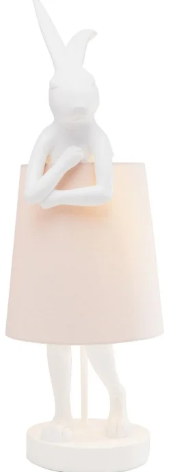 Lampa Stołowa Animal Rabbit 27x68 Cm Biała
