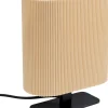 Lampa Stołowa Beżowa Podstawa Czarna 21x26 Cm