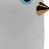 Lampa Stołowa Biała Z Ceramiki Ptaszek 26 Cm