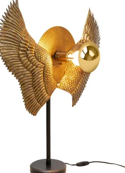 Lampa Stołowa Bird Wings 61x76 Cm Czarno-złota