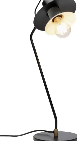 Lampa Stołowa Biurkowa Czarna Stalowa 54 Cm