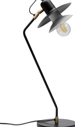 Lampa Stołowa Biurkowa Czarna Stalowa 54 Cm