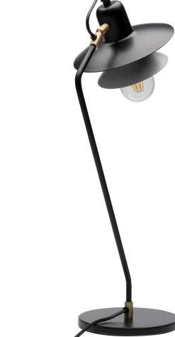 Lampa Stołowa Biurkowa Czarna Stalowa 54 Cm