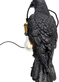 Lampa Stołowa Crow 14x34 Cm Czarna Matowa