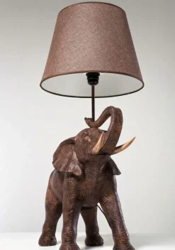 Lampa Stołowa Elephant Safari 52x74 Cm Brązowa