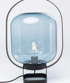 Lampa Stołowa Jupiter 35x54 Cm Niebiesko-czarna
