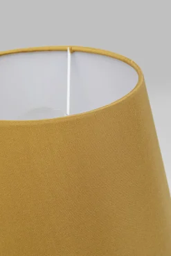Lampa Stołowa Kolorowa Kamionka I Bawełna Motyw Twarzy Ø25x45 Cm