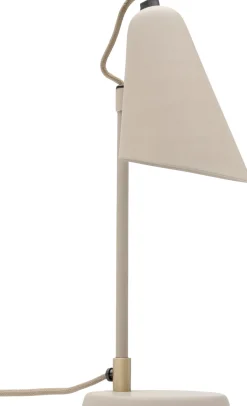 Lampa Stołowa Mała Stalowa Kolor Beż 32 Cm