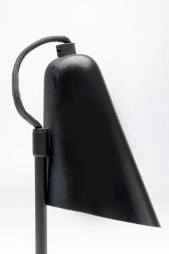 Lampa Stołowa Mała Stalowa Kolor Czarny 32 Cm