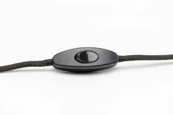 Lampa Stołowa Mała Stalowa Kolor Czarny 32 Cm
