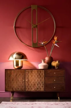 Lampa Stołowa Mushroom Ø50x44 Cm Mosiężna