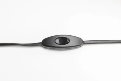 Lampa Stołowa Różowa Szkło I Tkanina 42 Cm