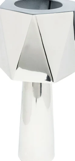 Lampa Stołowa Srebrna Nowoczesna 38 Cm