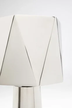 Lampa Stołowa Srebrna Nowoczesna 38 Cm