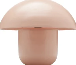 Lampa Stołowa Stalowa Grzybek Kolor Brzoskwiniowy Ø29x27 Cm