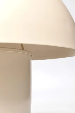 Lampa Stołowa Stalowa Grzybek Kolor Beżowy Ø50x44 Cm