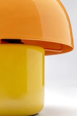 Lampa Stołowa Stalowa Grzybek Kolor Pomarańczowo-żółty Ø20x20 Cm