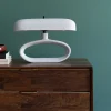 Lampa Stołowa Stalowa W Kolorze Beżowym 37x26 Cm