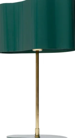 Lampa Stołowa Stalowa W Kolorze Ciemnozielonym 49 Cm