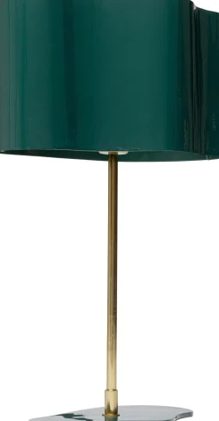 Lampa Stołowa Stalowa W Kolorze Ciemnozielonym 49 Cm