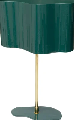 Lampa Stołowa Stalowa W Kolorze Ciemnozielonym 49 Cm