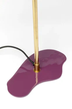 Lampa Stołowa Stalowa W Kolorze Fioletowym 49 Cm