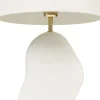 Lampa Stołowa Stalowa W Kolorze Białym 48 Cm