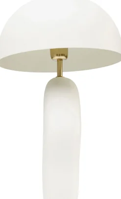 Lampa Stołowa Stalowa W Kolorze Białym 48 Cm