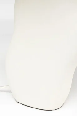 Lampa Stołowa Stalowa W Kolorze Białym 48 Cm