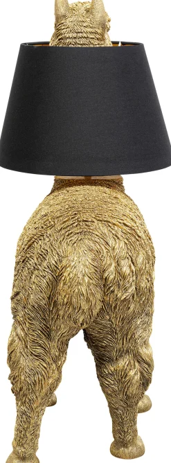 Lampa Stołowa Złota Alpaka Z Czarnym Abażurem 47x59 Cm