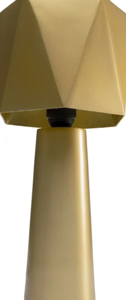 Lampa Stołowa Złota Matowa Nowoczesna 38 Cm