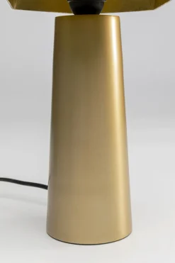 Lampa Stołowa Złota Matowa Nowoczesna 38 Cm