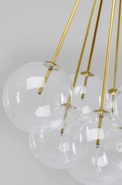 Lampa Wisząca Ballooning 66x95 Cm Złota - Klosze Transparentne