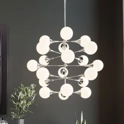 Lampa Wisząca Bulb Fiction 20L Ø102 Cm Srebrna