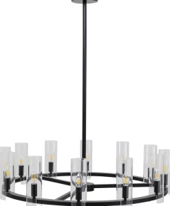 Lampa Wisząca Candel Crown Ø99 Cm Czarna - Klosze Szklane