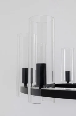 Lampa Wisząca Candel Crown Ø99 Cm Czarna - Klosze Szklane